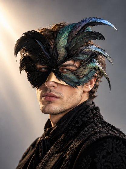 Raven Wing Masquerade Mask