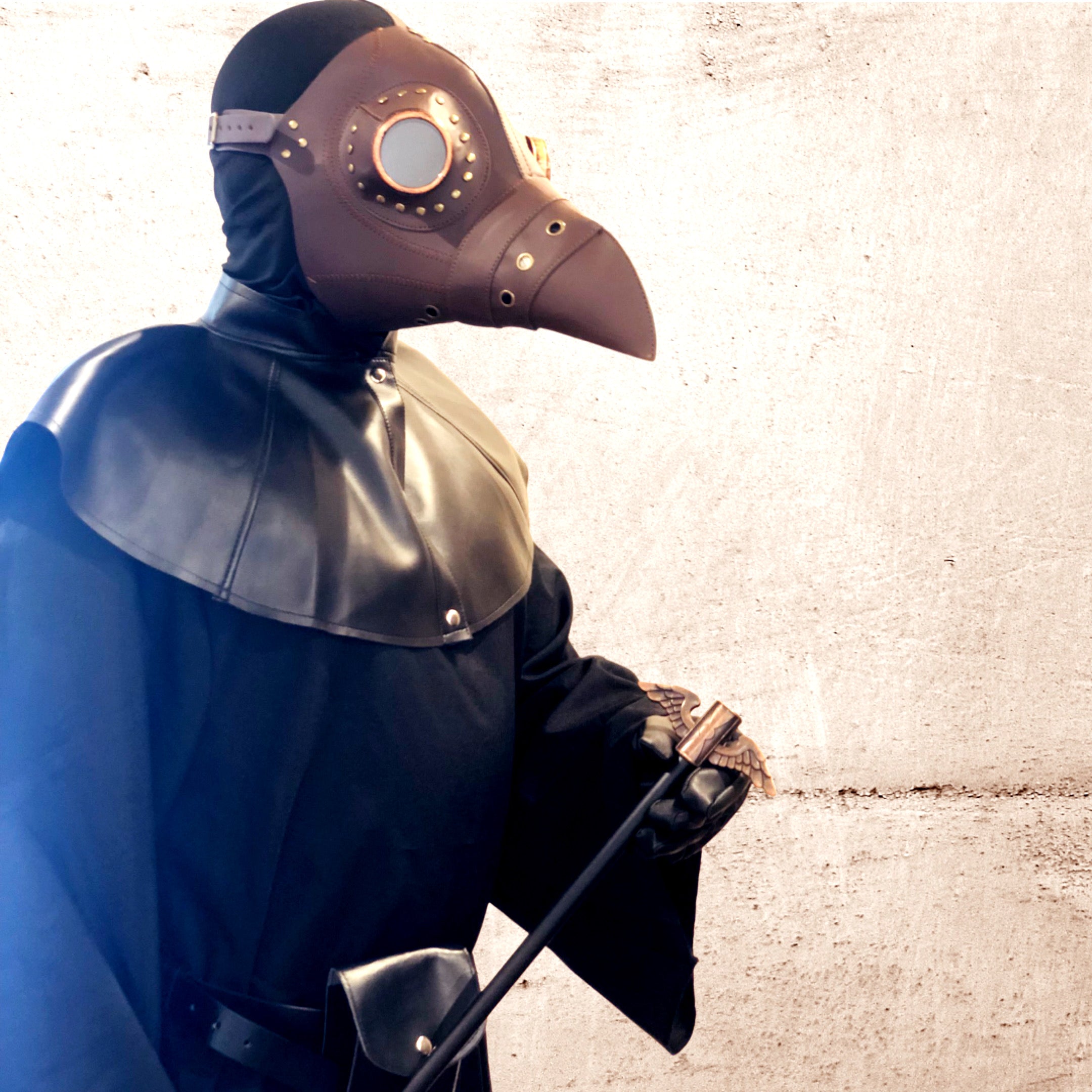 Brown Parrot plague mask 