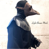 Steampunk-style brown plague mask for Halloween, cosplay, or gothic costume events