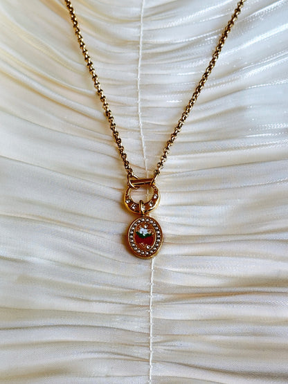 Liora Strawberry Charm Necklace