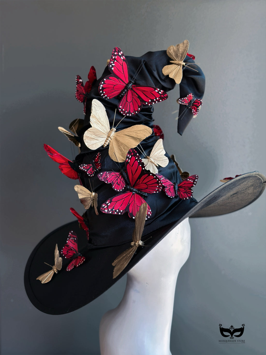 Signature Witch Hat - Red and Gold