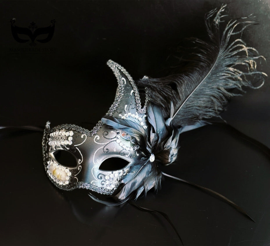 Bulk Masks - Noir Plume Luxe Collection
