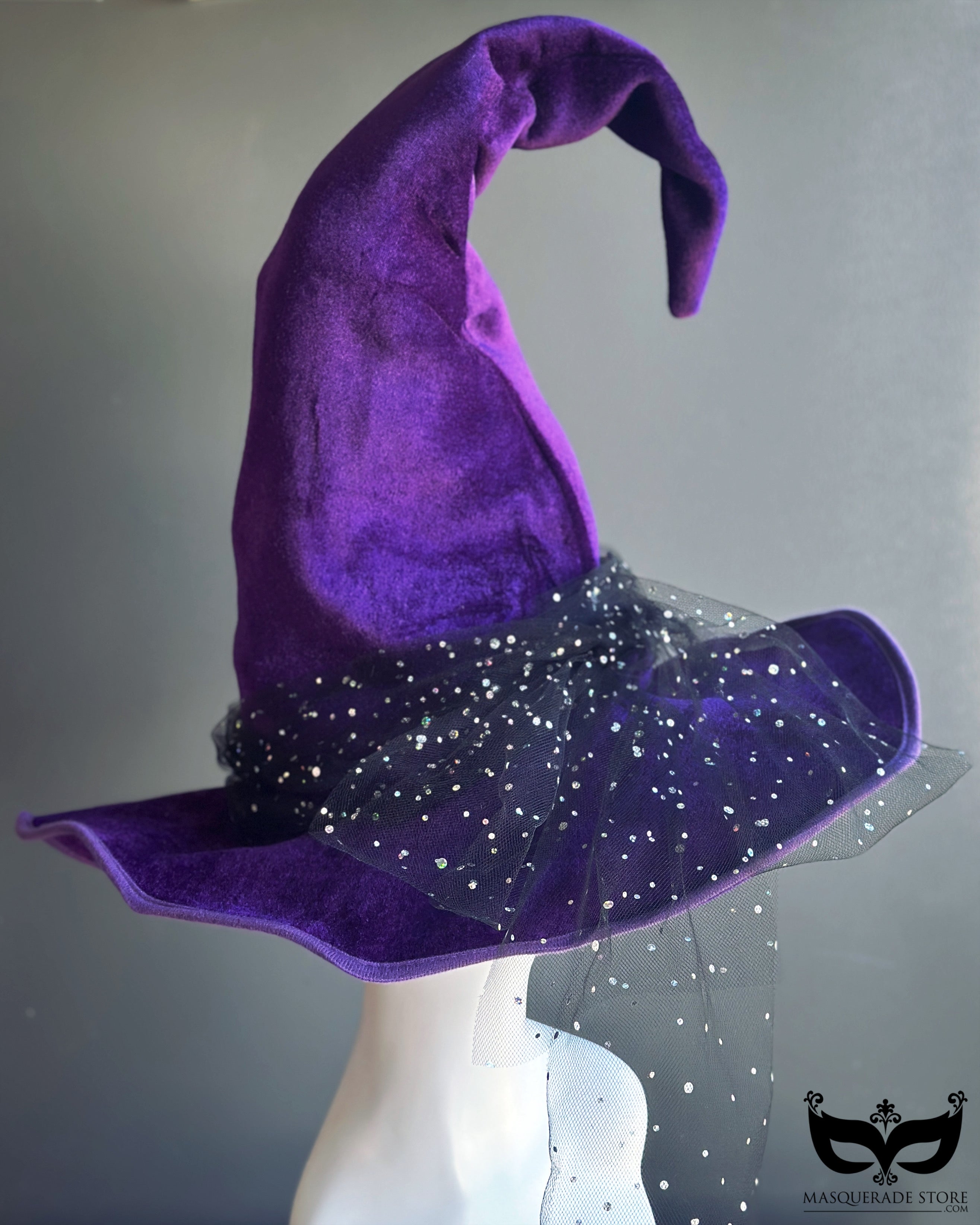 Enchanted Starlight Witch Hat - Purple