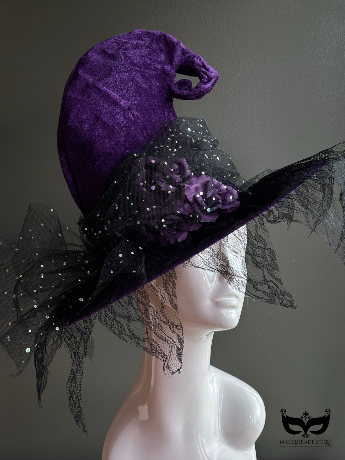 Enchanted Starlight Witch Hat - Purple