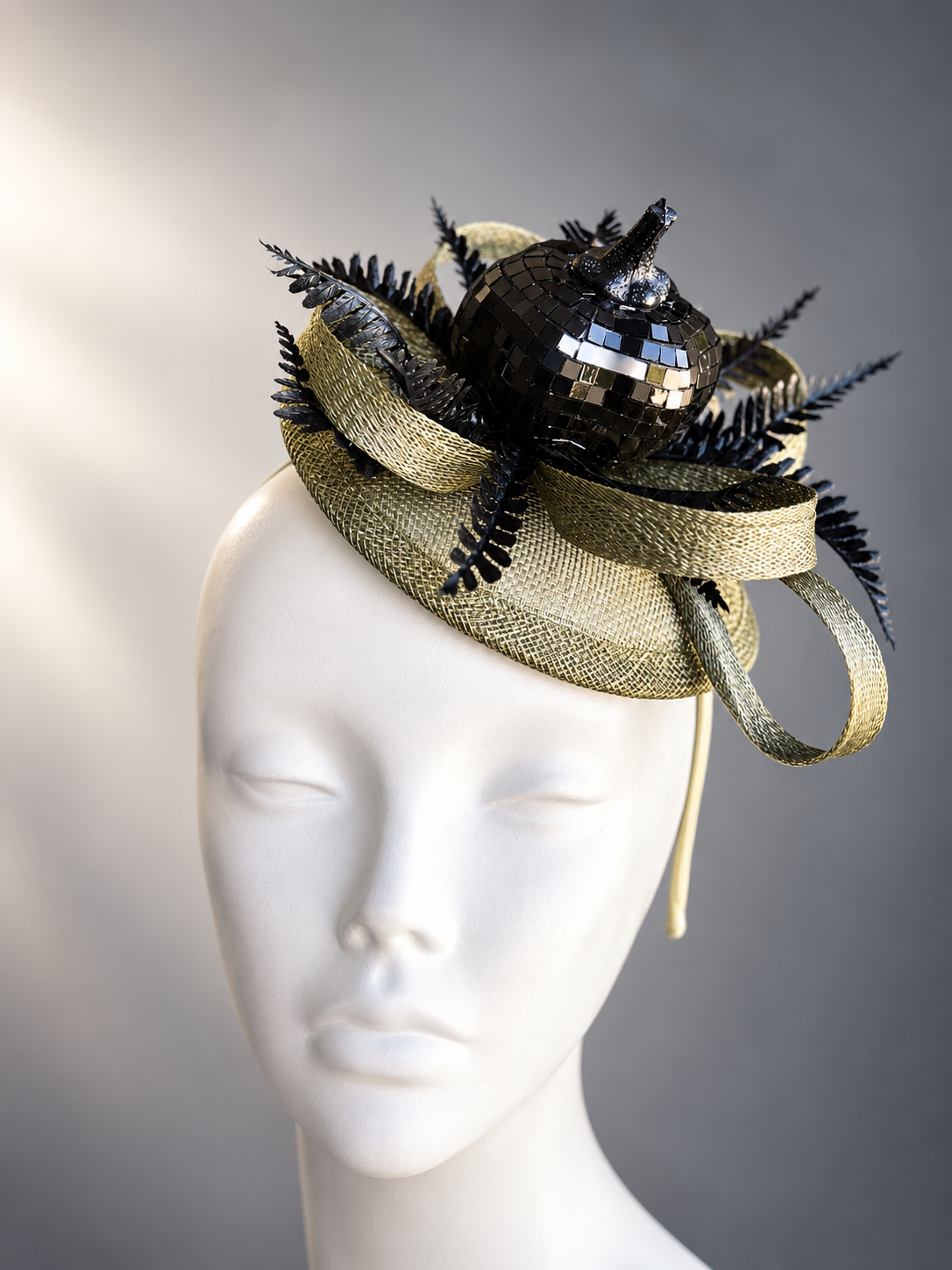 Black Pumpkin Harvest Fascinator