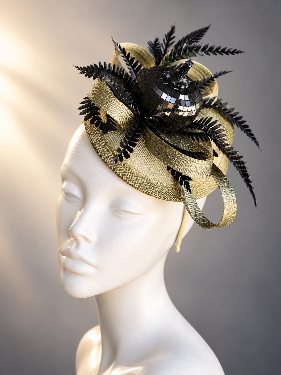 Black Pumpkin Harvest Fascinator