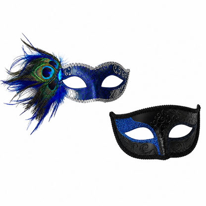 Sapphire Serenade Pair - Blue &amp; Silver