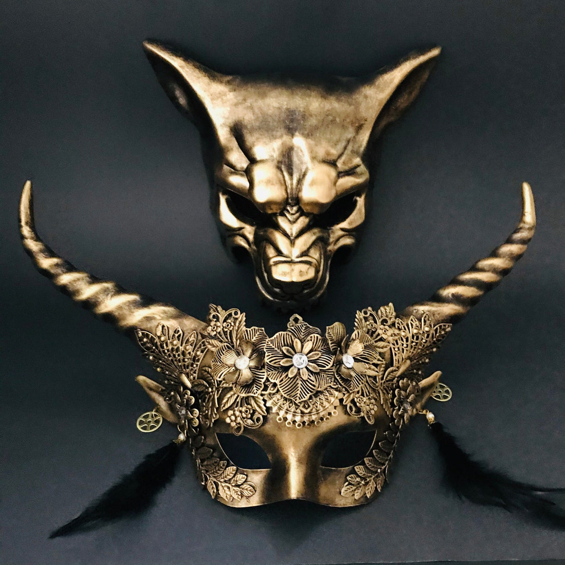 Mythical Animal Masks - Gold