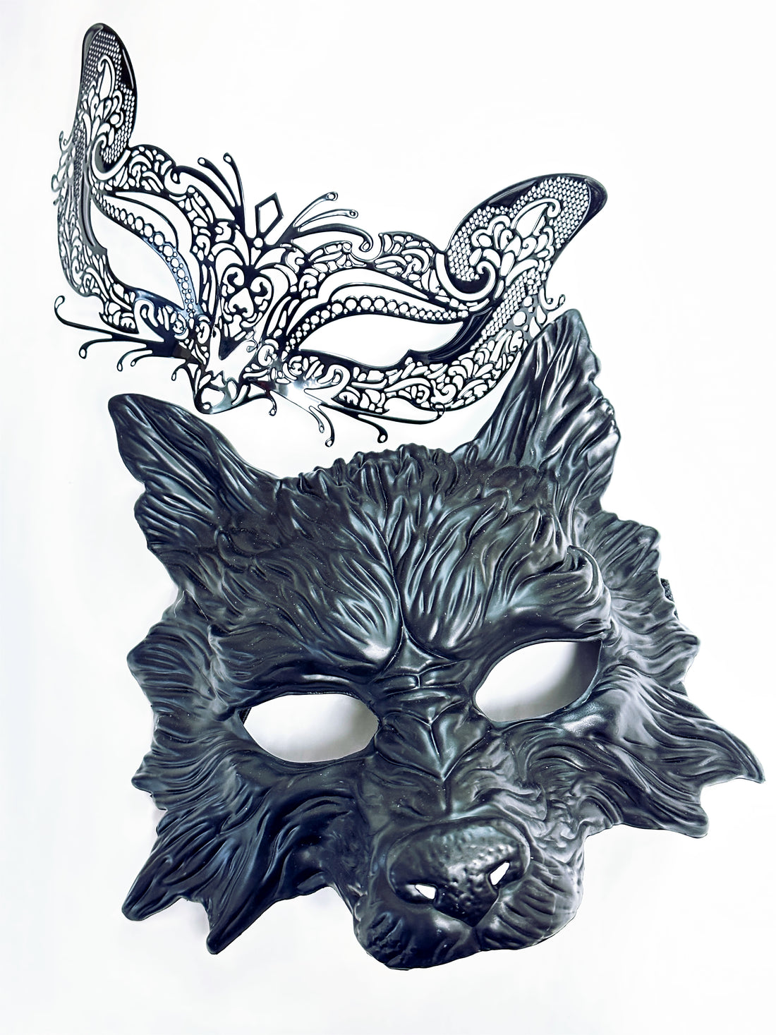 Wolf Fox Masks - Black