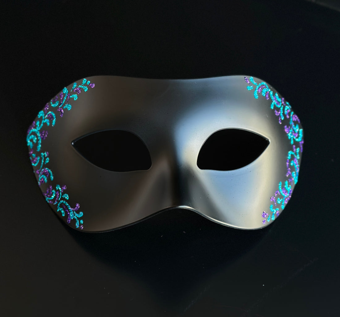 Midnight Amethyst - Phantom Venetian Masquerade Mask