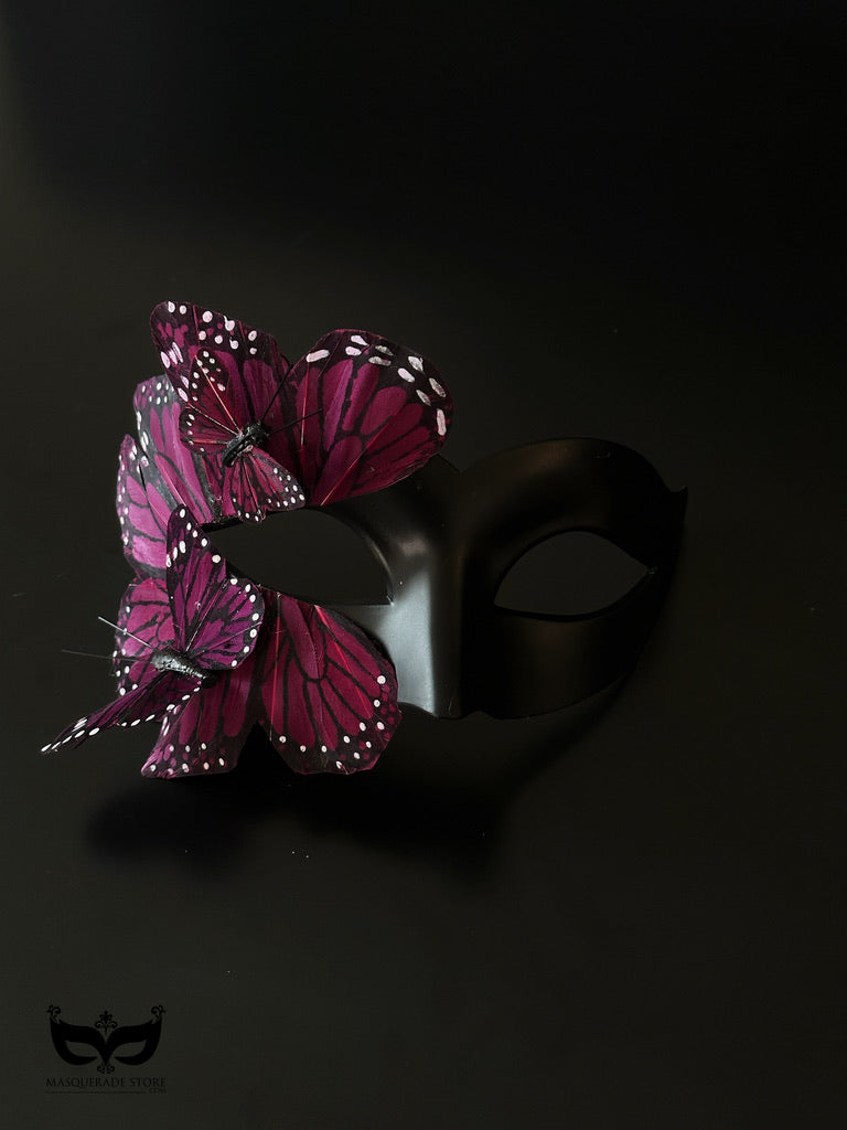 Butterfly Mask - Black and Purple