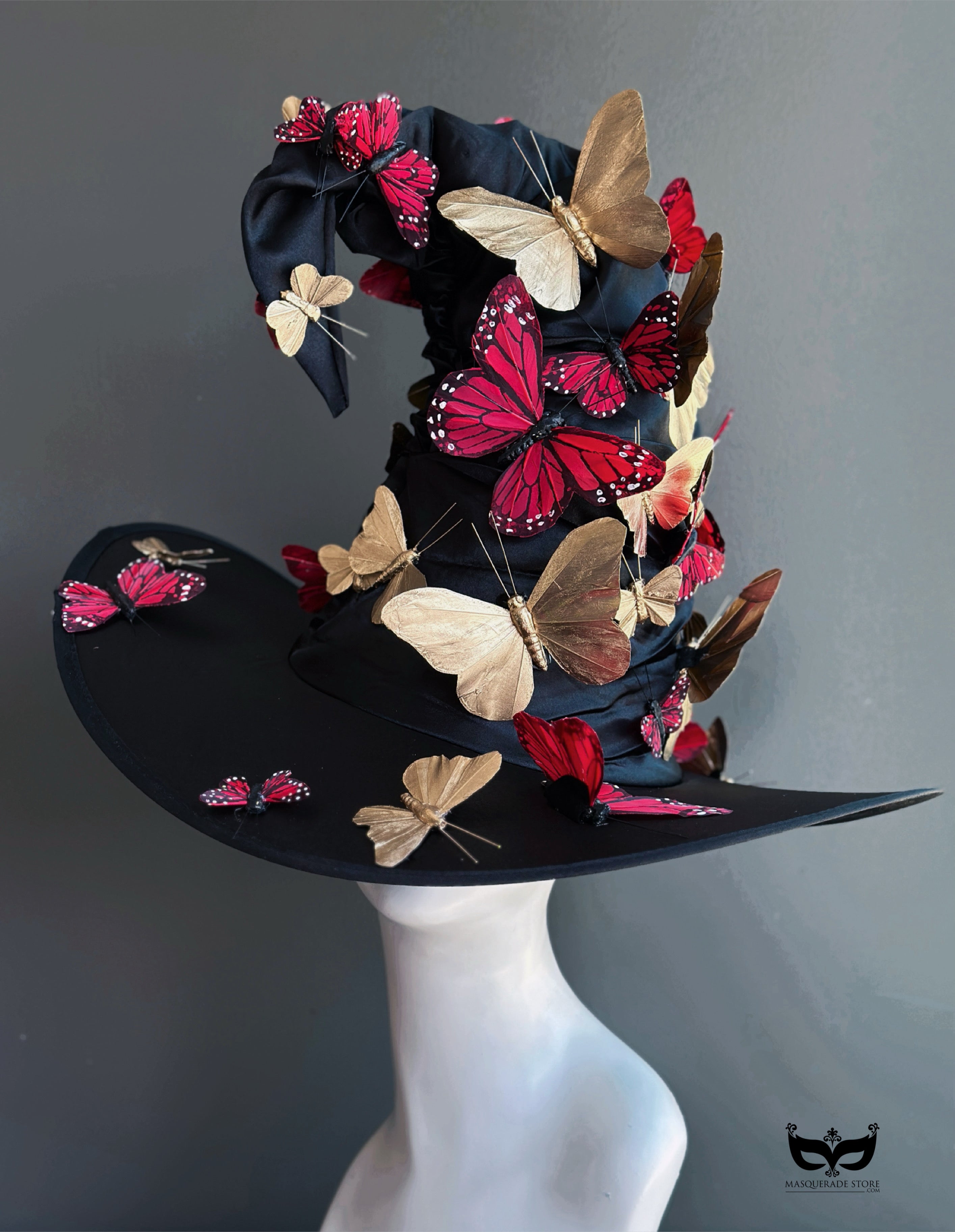 Signature Witch Hat - Red and Gold