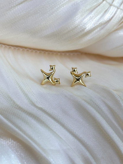 Astra Star Stud Earrings (Gold)