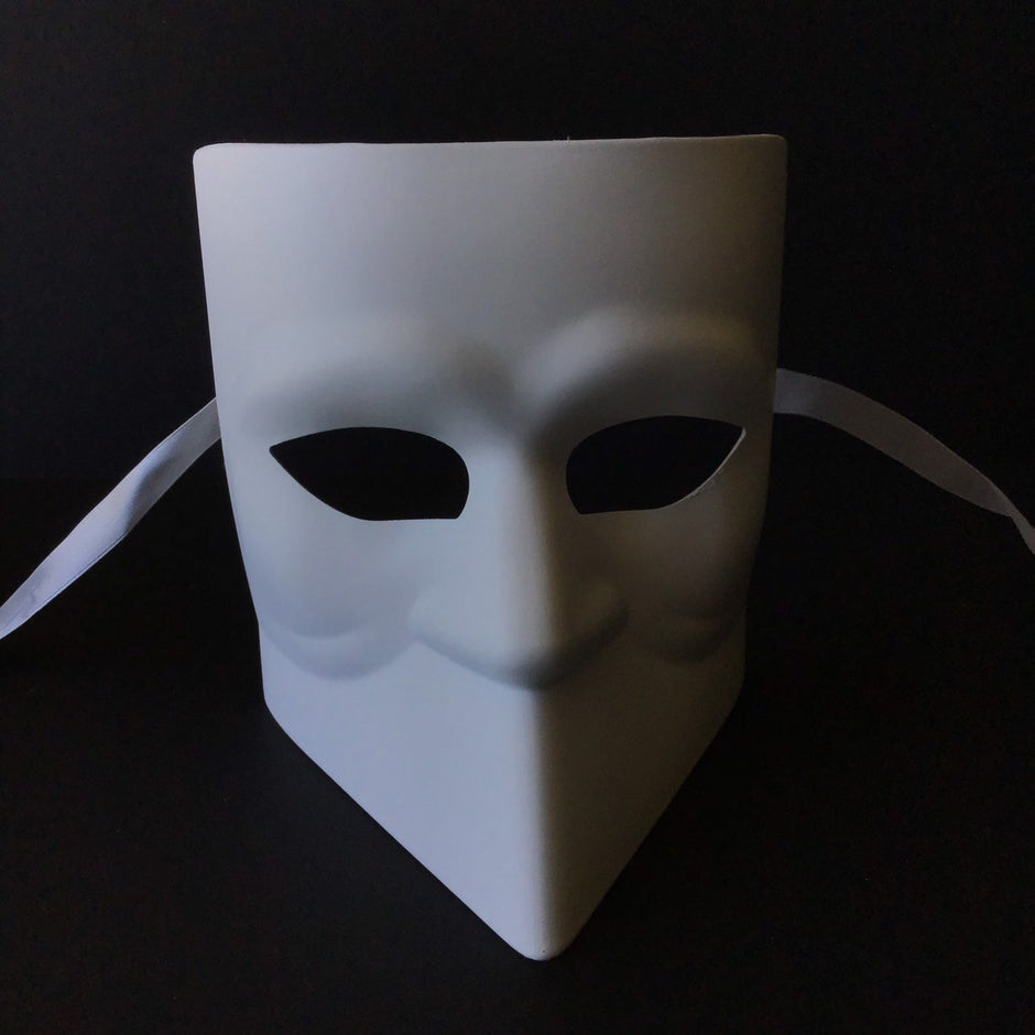 DIY Blank Masquerade Masks | White & Black Face Mask to Decorate ...