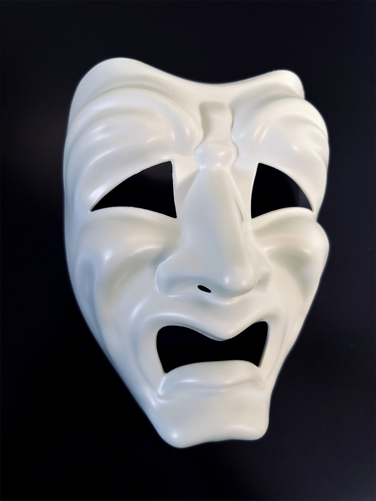 DIY Tragedy Venetian Masquerade Mask White