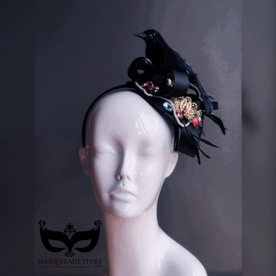 Enchanted Raven - Fascinator Hat