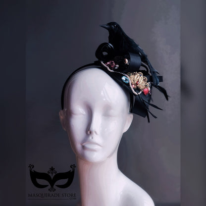 Enchanted Raven - Fascinator Hat