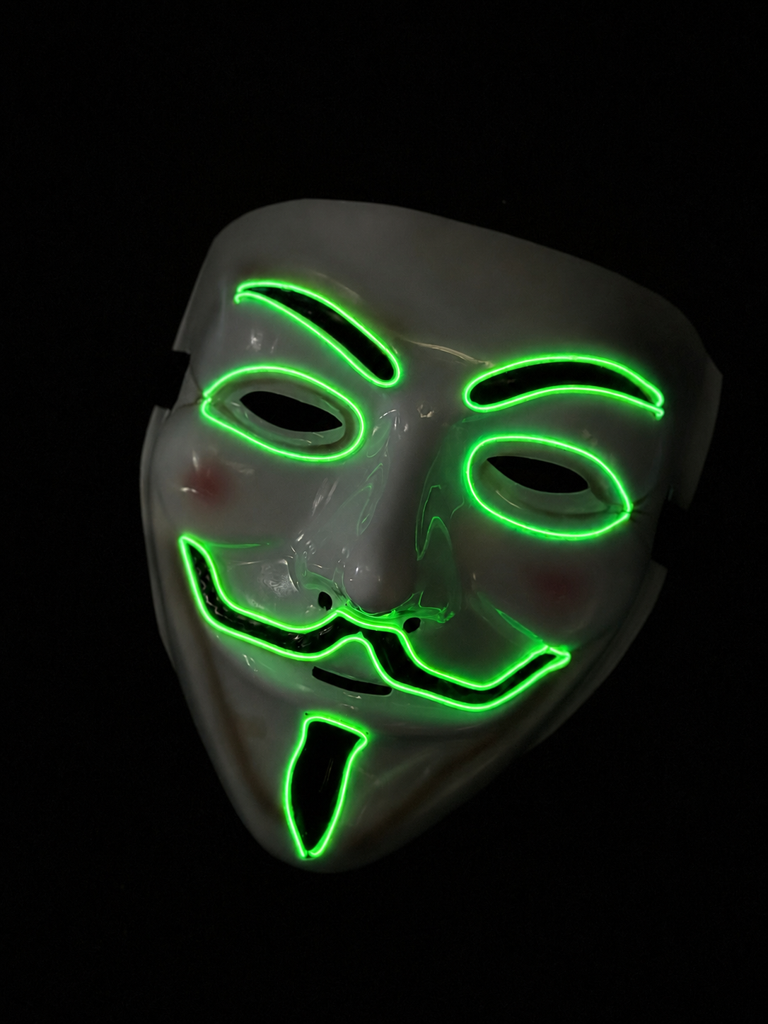 Neon Anonymous - Green Voltage LED Mask
