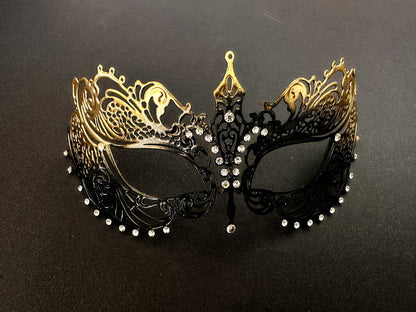 Obsidian Crown - Gold Ombre Couples Masks