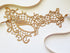 gold phantom lace mask for women with crystals 