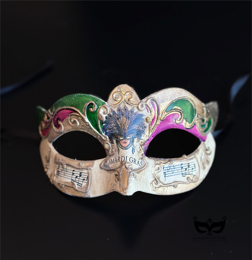 Bulk Masks - Mardi Gras Melody Collection