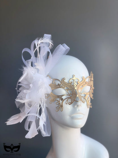 Butterfly Beauty Mask - Gold Feathers