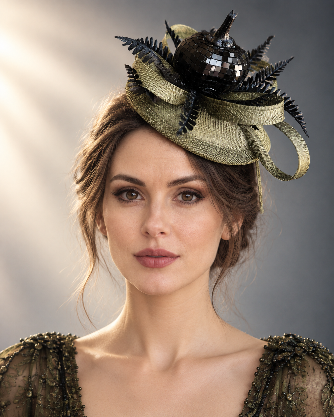 Black Pumpkin Harvest Fascinator