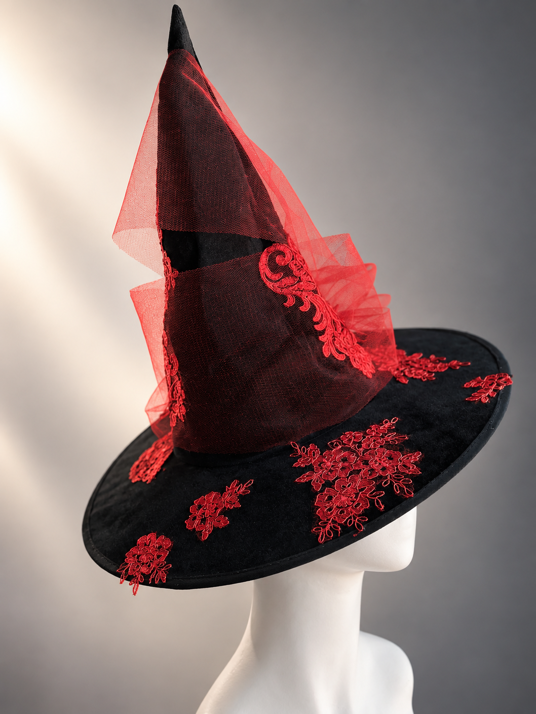Crimson Enchantress Witch Hat