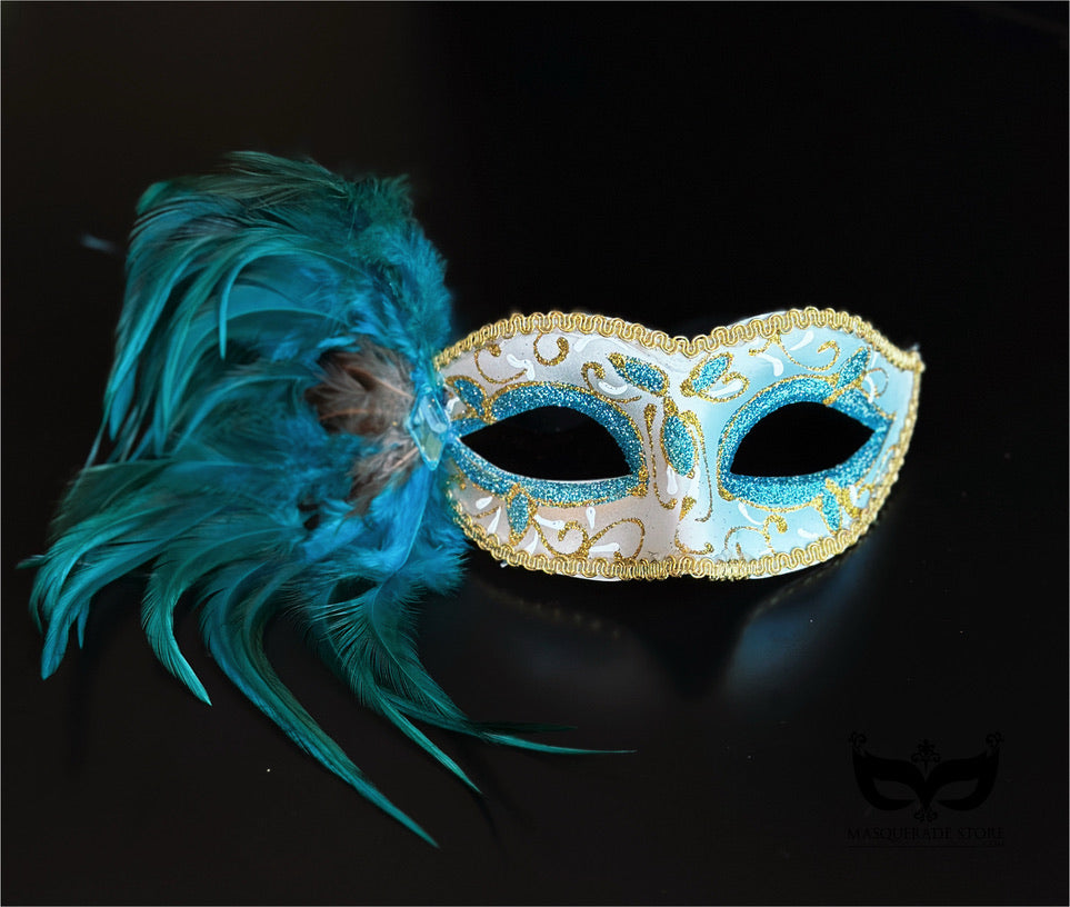 Bulk Masks - Venetian Feather Elegance Collection