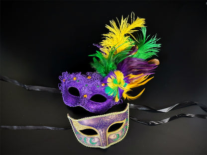 Moon Masks - Mardi Gras Flare