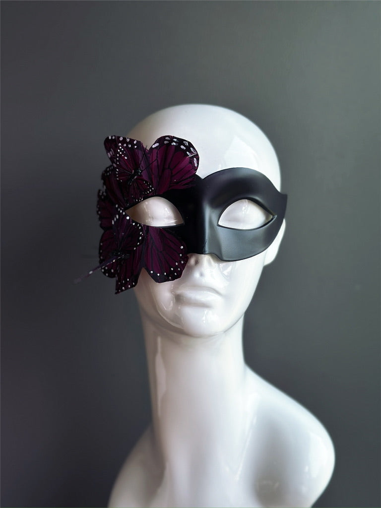 Butterfly Mask - Black and Purple