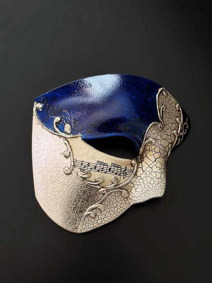 Sonata Nocturne - Blue &amp; Silver Phantom Mask