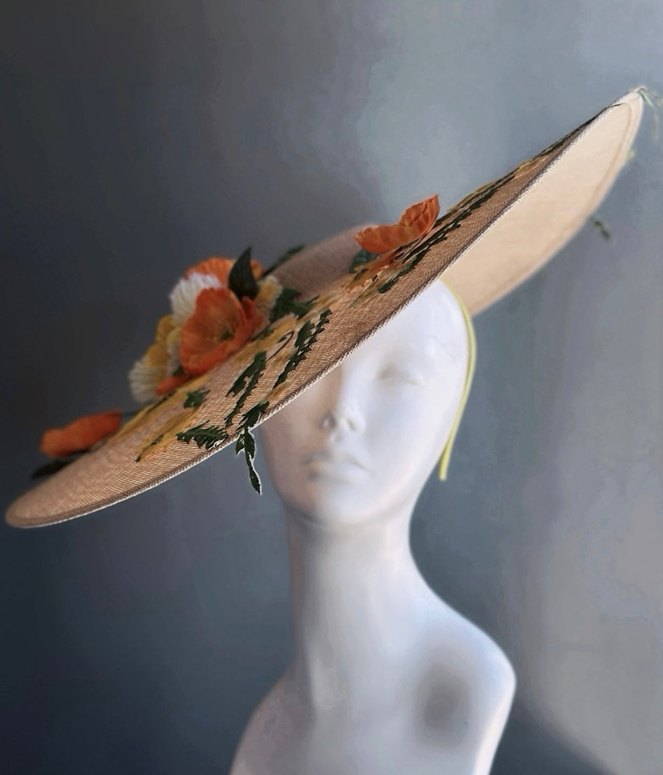 Blush Floral Derby Hat – Botanical Sun Hat