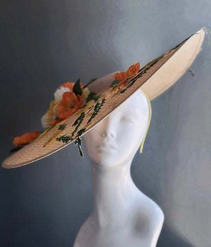 Blush Floral Derby Hat – Botanical Sun Hat