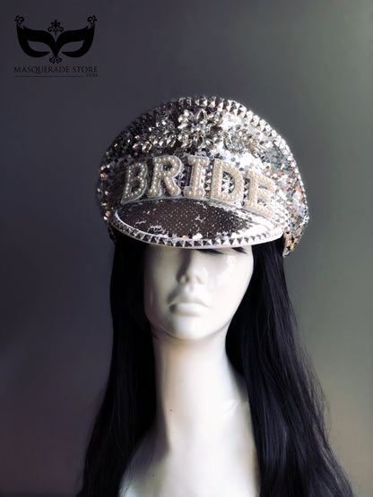 Bride Captain’s Hat - Silver