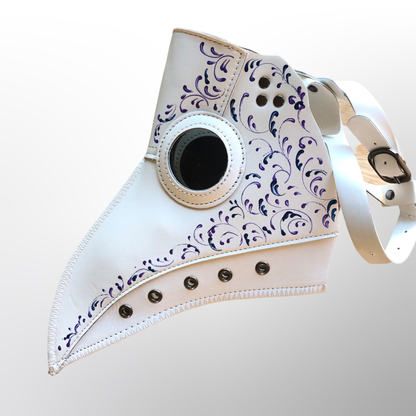 Vegan Leather Plague - White/Purple