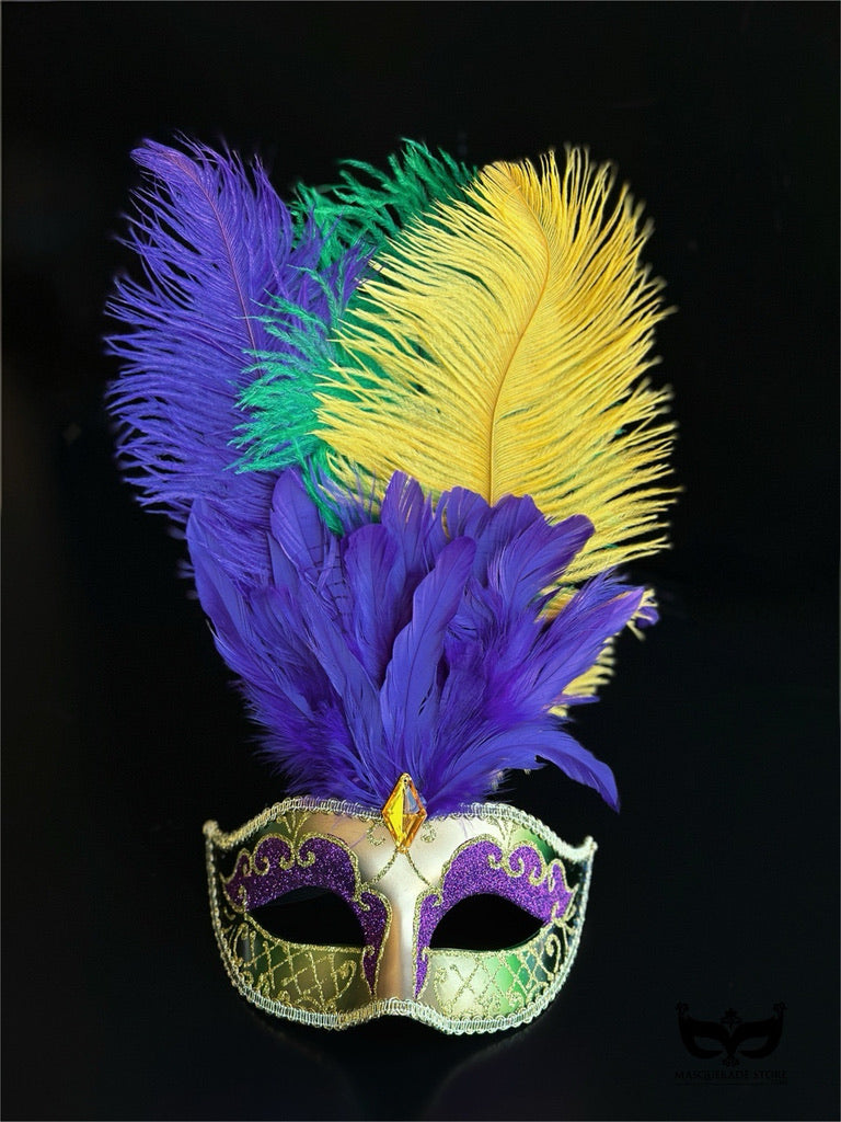 Bulk Masks - Royal Plume Mardi Gras Collection