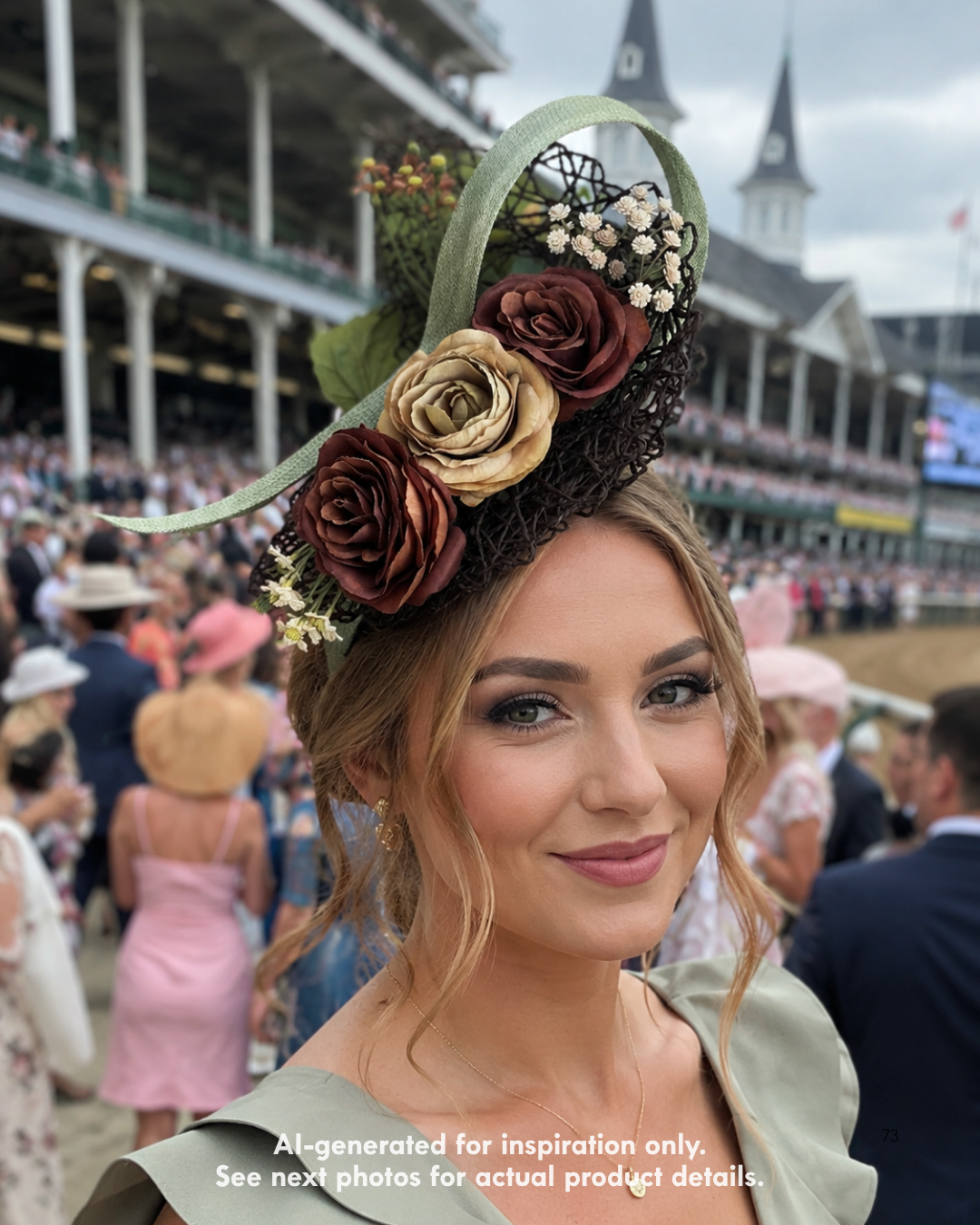 Autumn Rose Reverie Fascinator