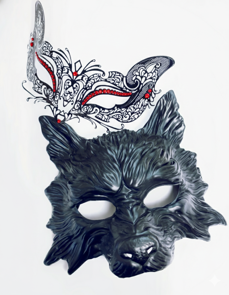 Wolf &amp; Kitty Pair - Black