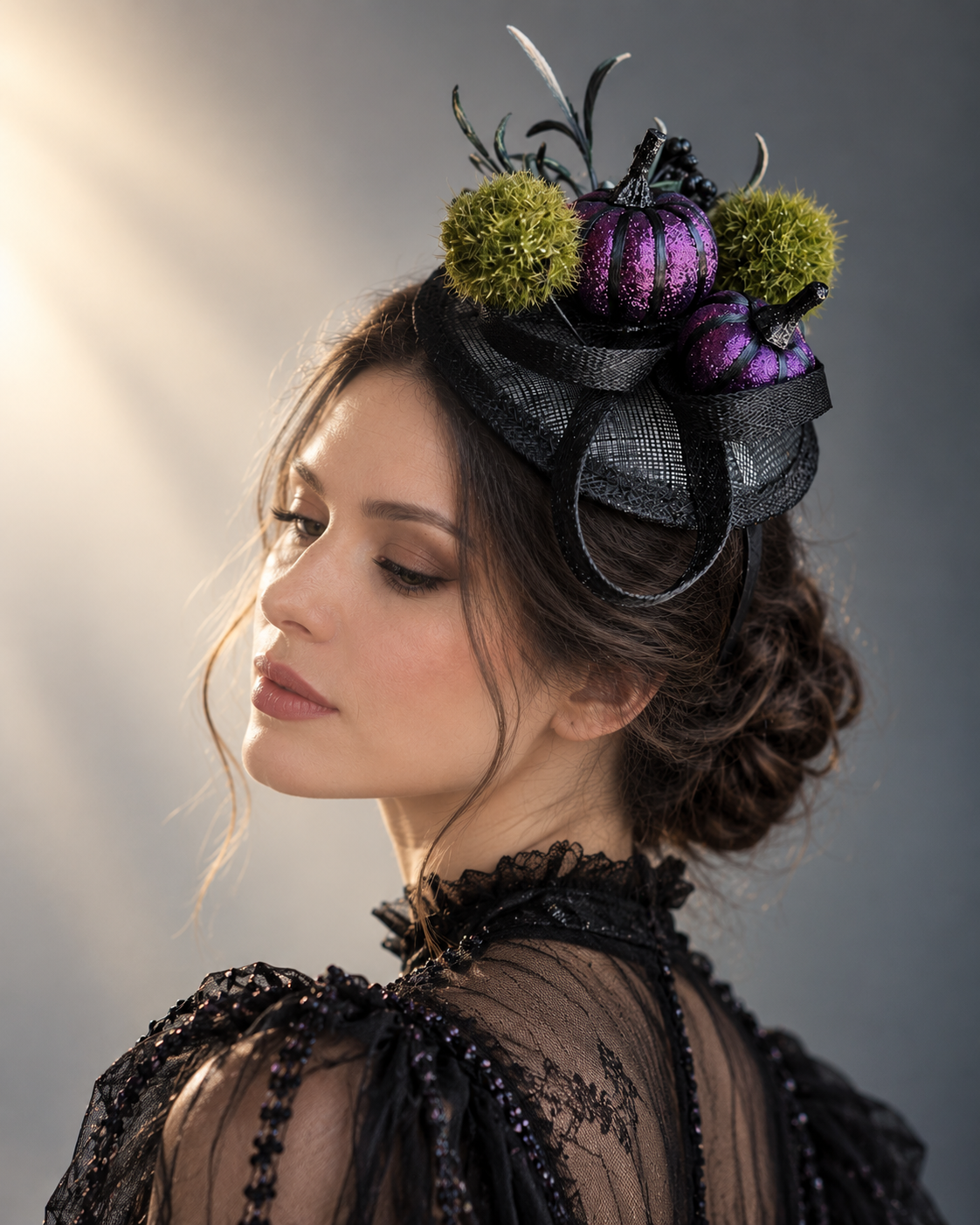 Purple Pumpkin Patch Fascinator