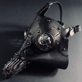 Grid black eye plague masquerade mask