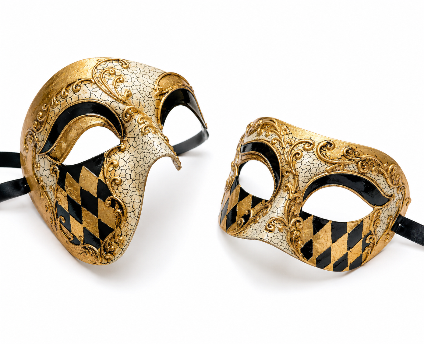 Golden Phantom Harlequin Royale Set – Gold &amp; Black