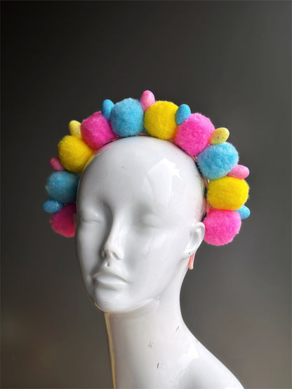 Easter Headband - Pom Pom Crown