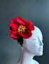 Large red flower headband.