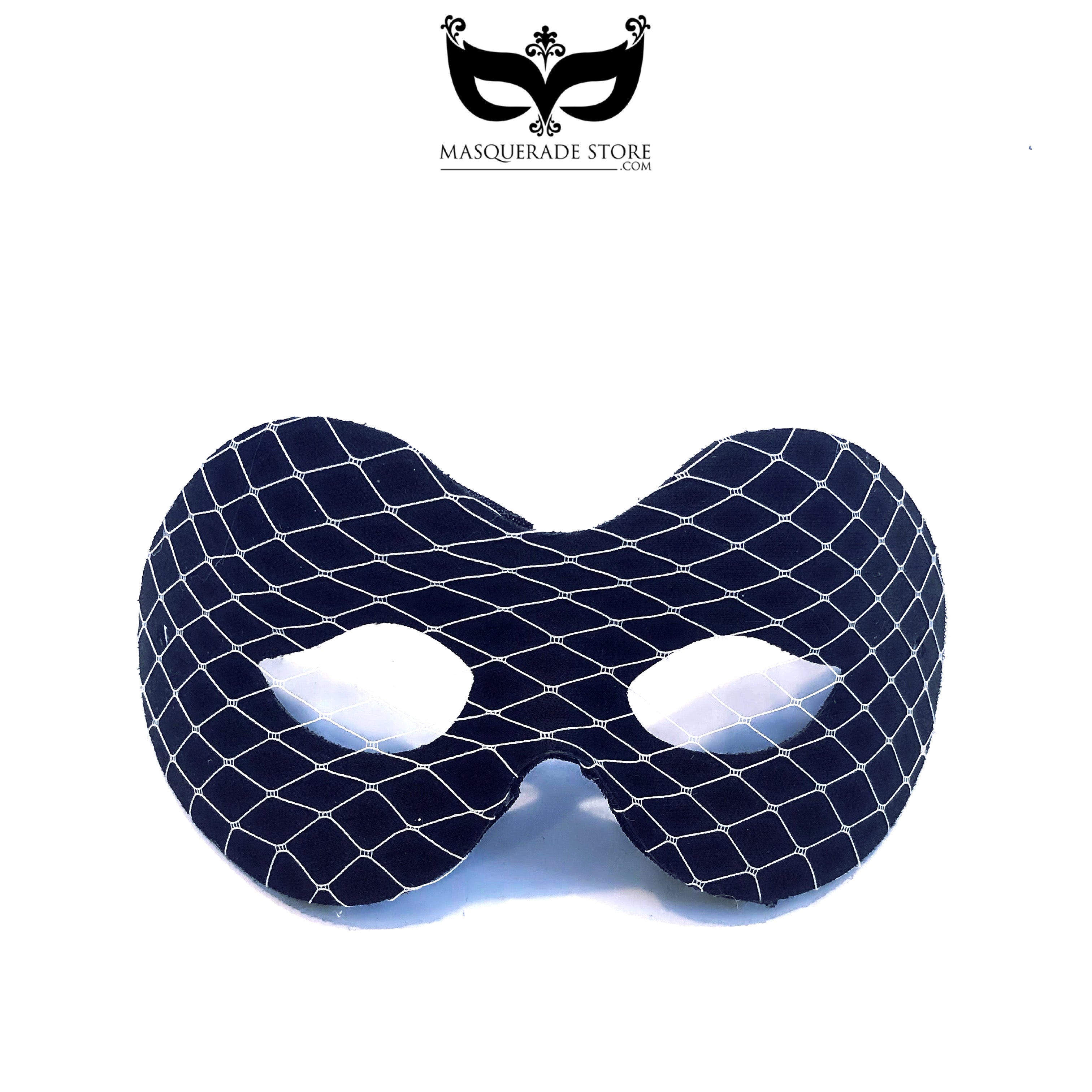 Shimmer Matrix- Black Grid Mask - Masquerade Store