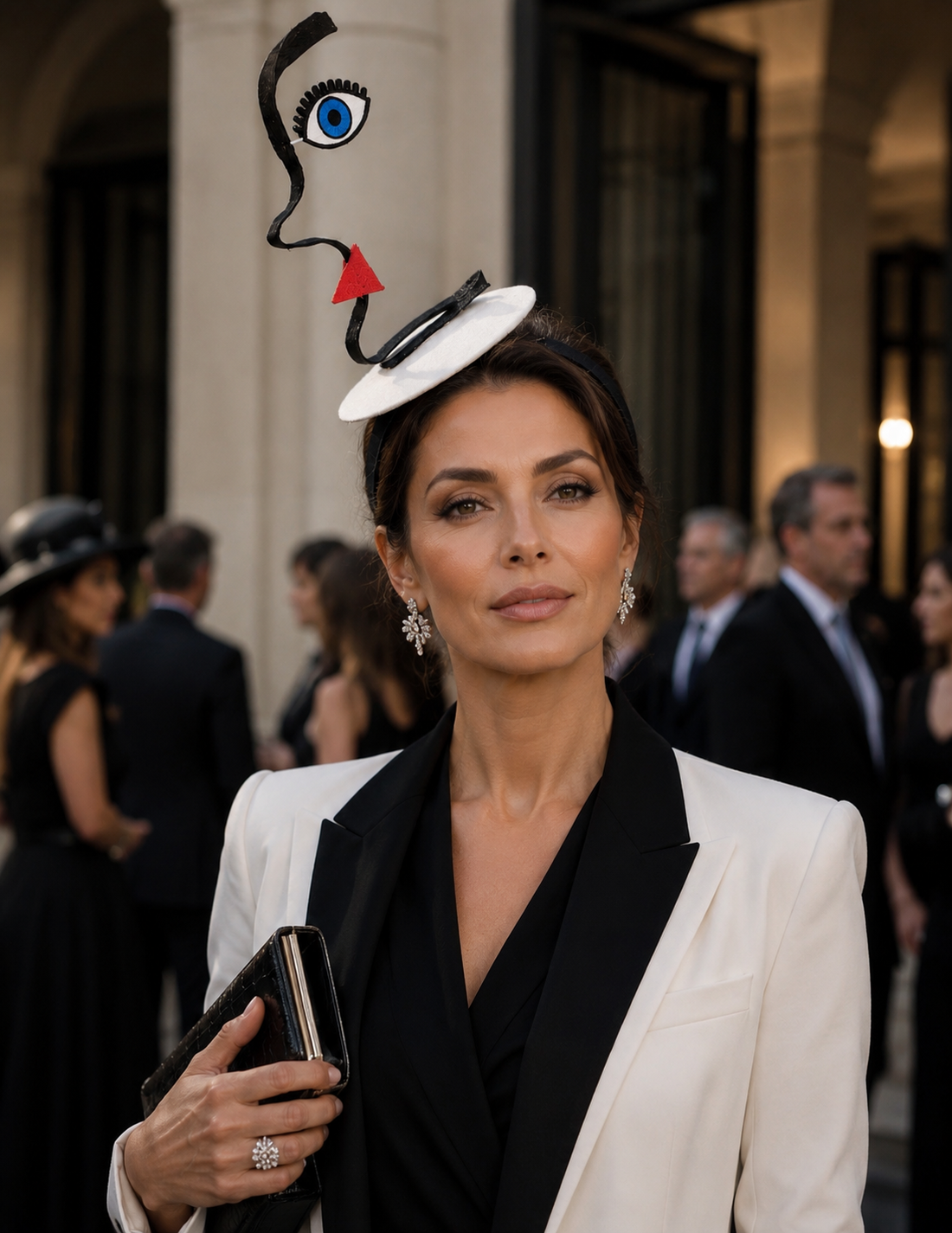 Abstract Face Fascinator – Avant Garde Sculptural Headpiece