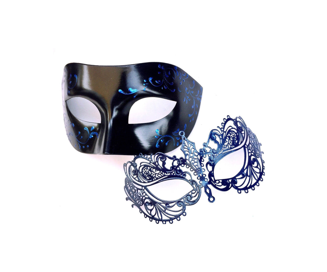 Venetian Filigree Mask Pair