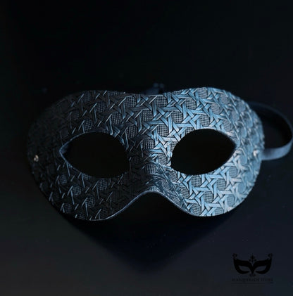 Midnight Weave Men Mask -  Black