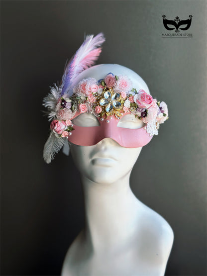 Blush Reina - Quinceañera Masquerade Mask