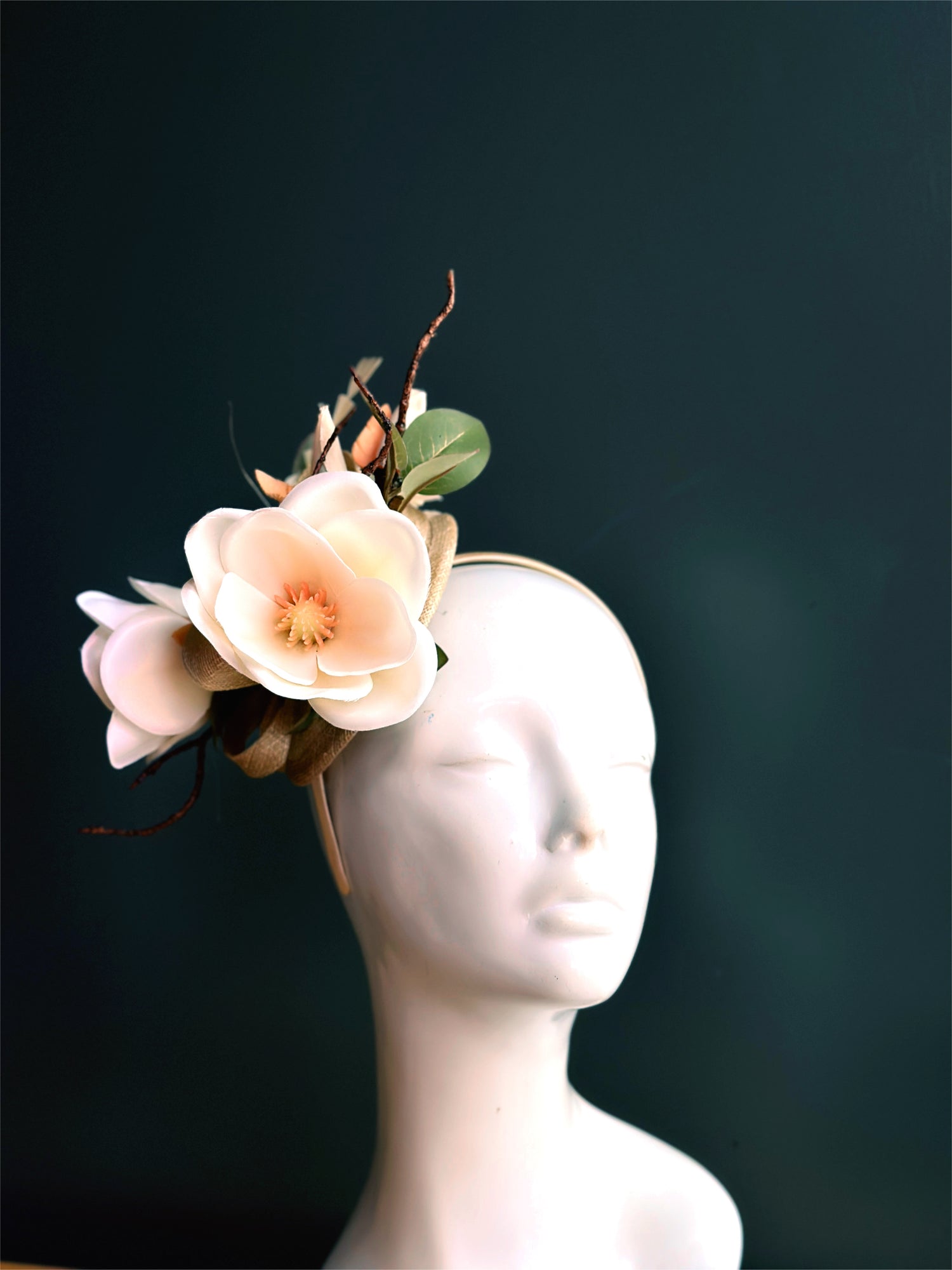 Magnolia Flower Fascinator